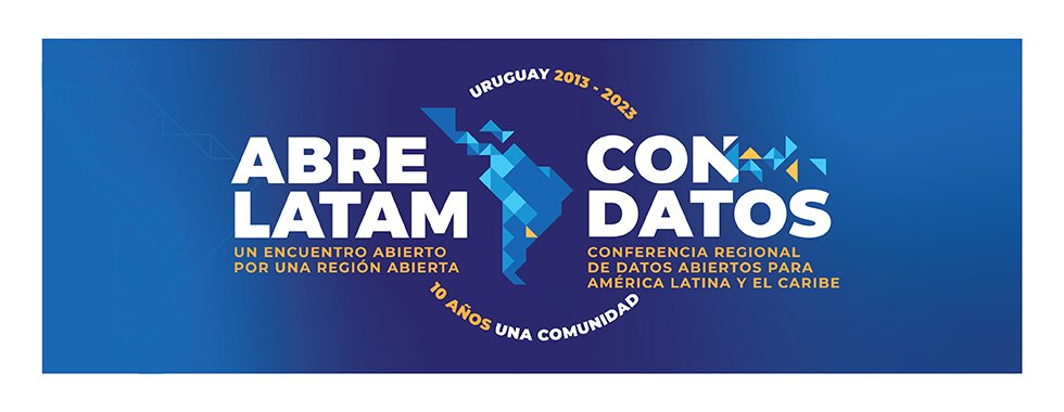 Identidad gráfica evento ABRE LATAM CON DATOS