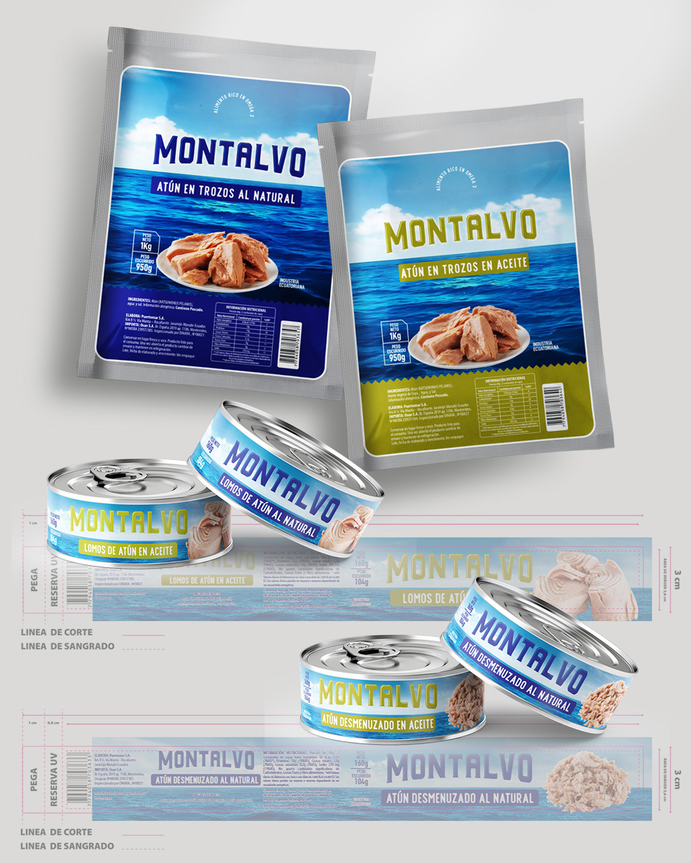 Creación de marca y línea de productos Montalvo