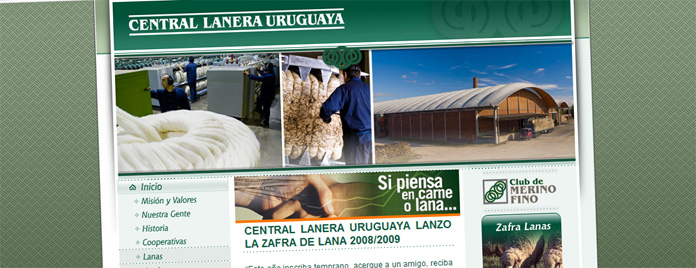Nuevo sitio Central Lanera Uruguaya