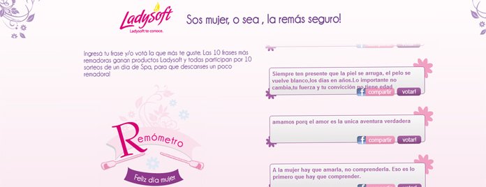Sitio Lady Soft "Remómetro"