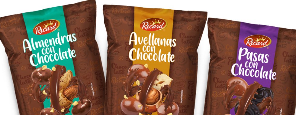 Desarrollo para snacks Ricard bañados en chocolate