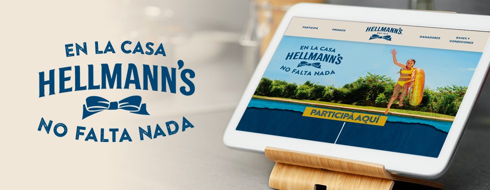 Web promocional Hellmann's "No falta nada"