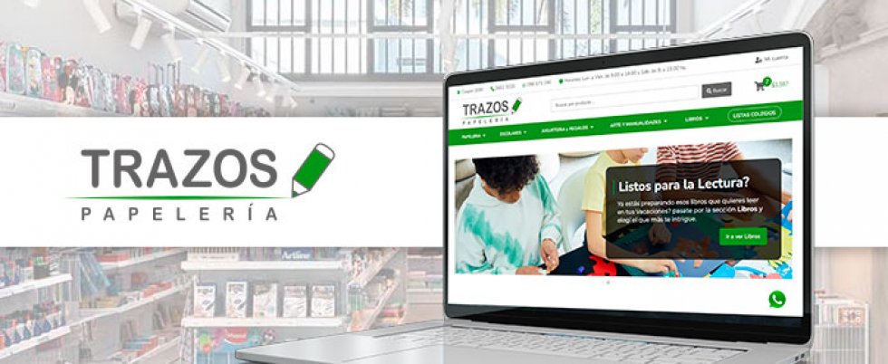 Tienda online para Papeleria Trazos