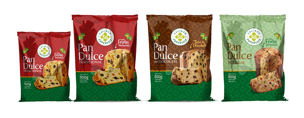 Pack para linea de Pan Dulce. SUPERSEIS, PARAGUAY.
