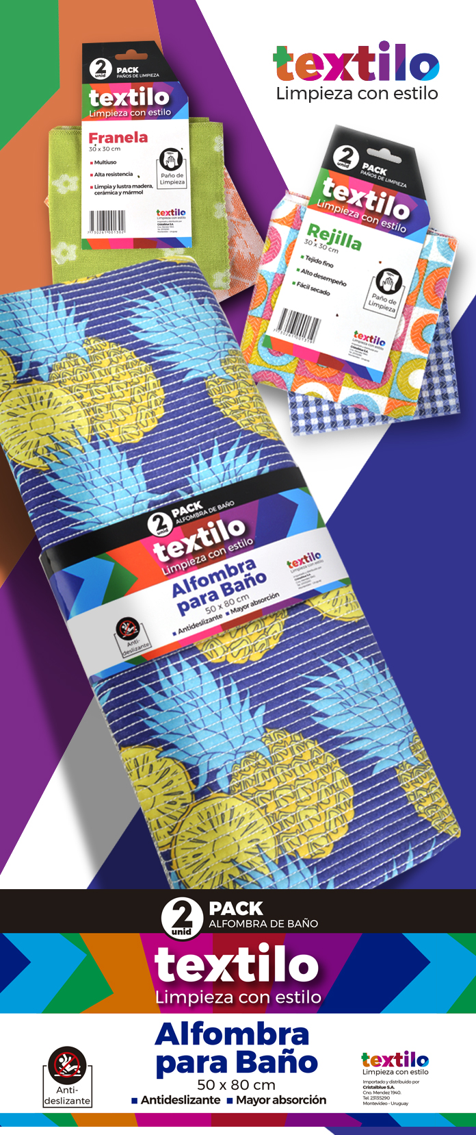 Identidad y packaging para Textilo