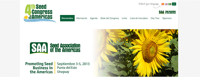 Web 4to congreso Seed Association of the Americas