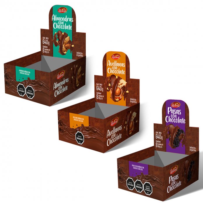 Desarrollo para snacks Ricard bañados en chocolate